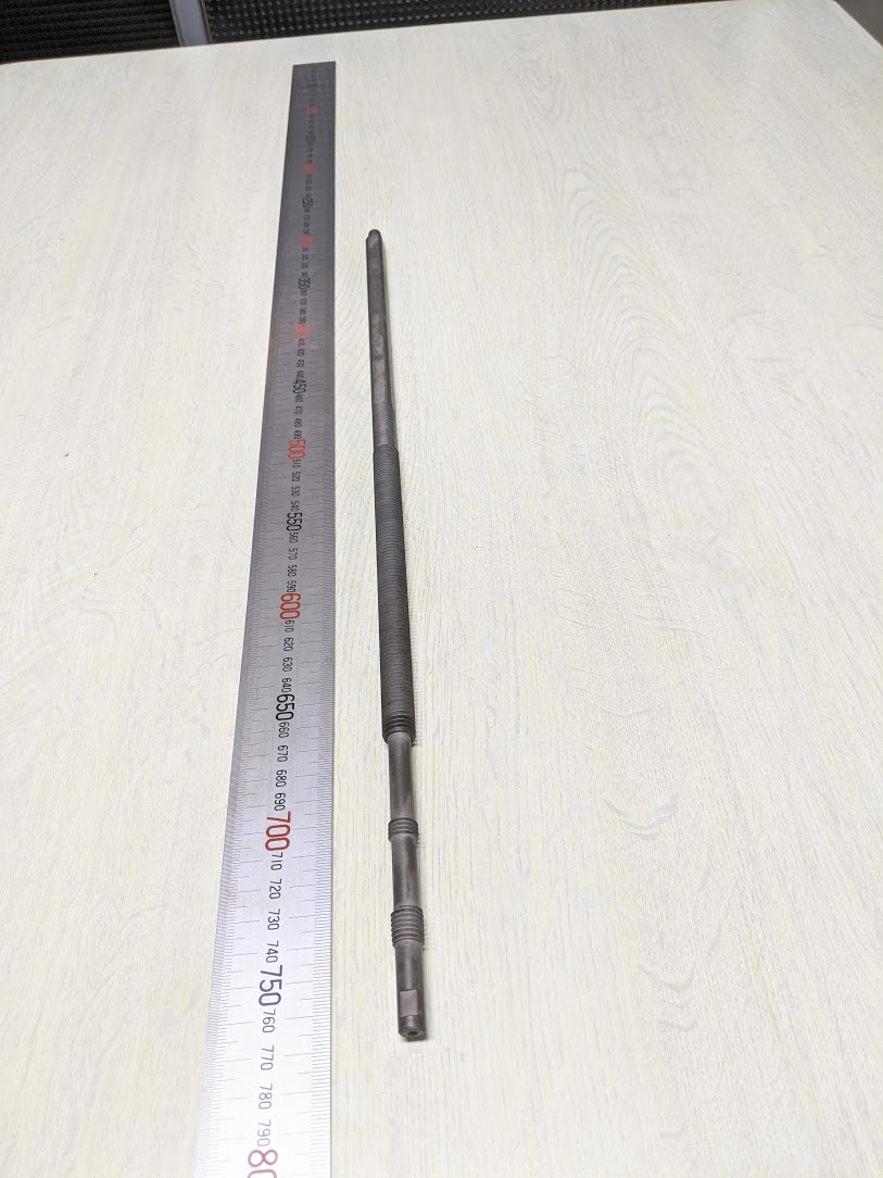 細長いシャフトをタフトライド処理。