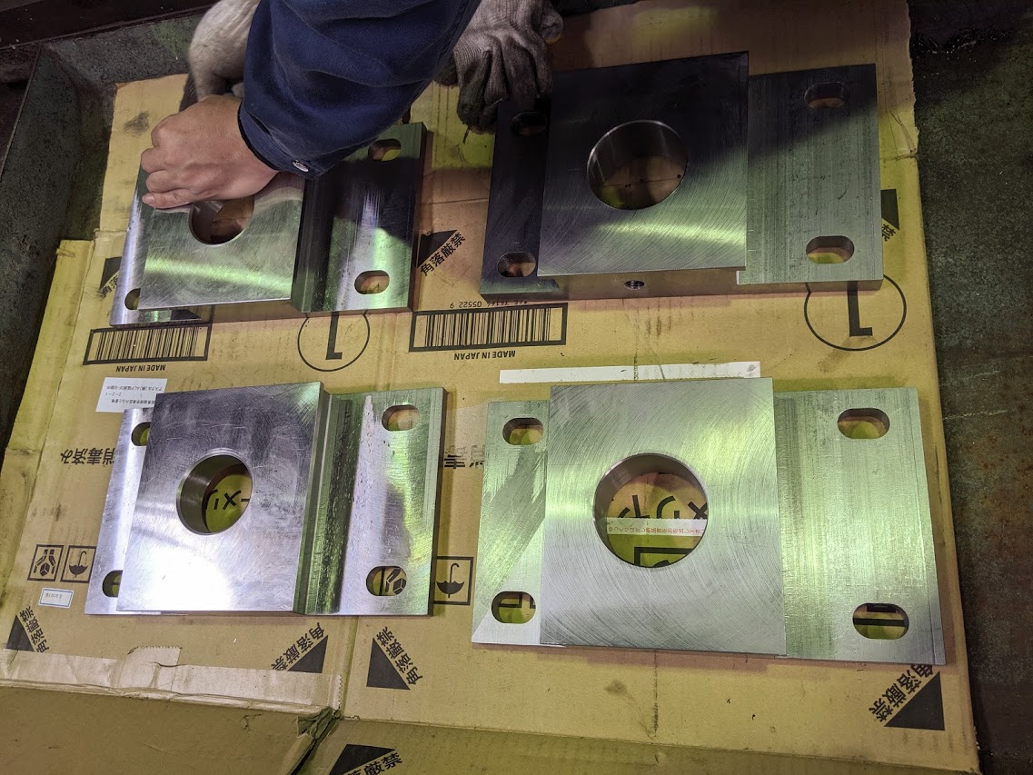 完成した製鋼溶解設備の軸受。