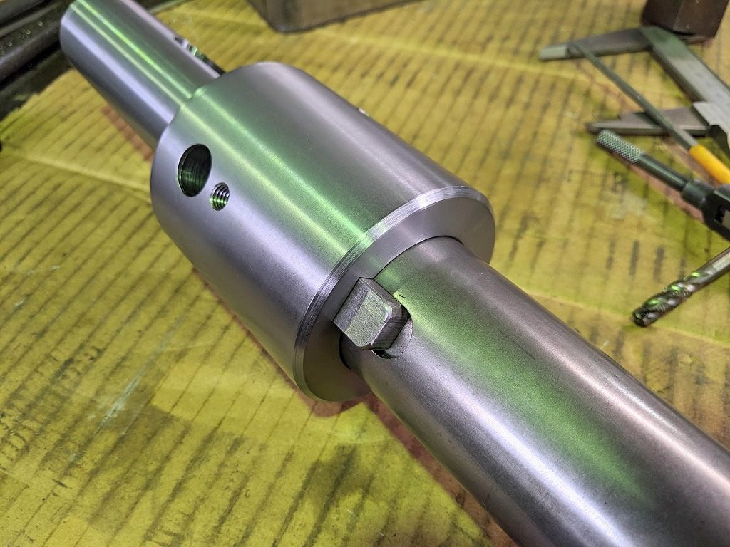 ダミー材、スーっと入りました!止まりのキー加工バッチリです!