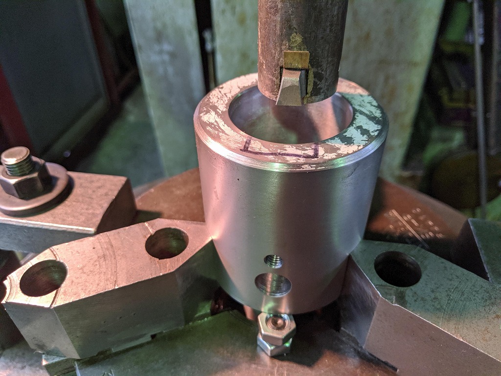 『スロッター・キー加工・止まり穴』の場合、バイトの下降位置が非常に大事です!