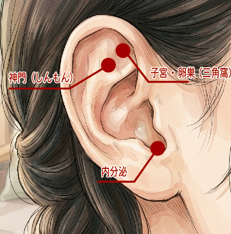 耳つぼ位置1