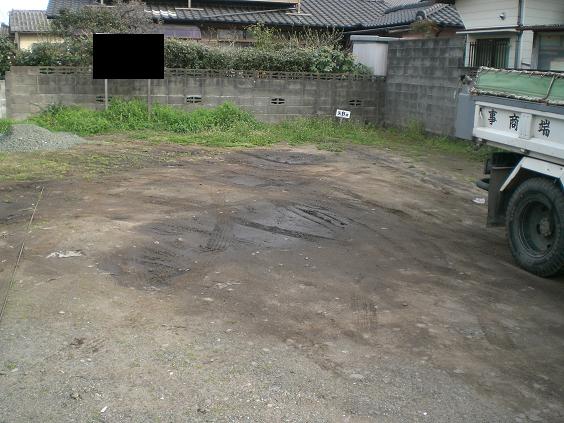 駐車場 砂利式 クラッシャーラン 砕石敷