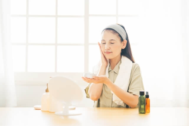 顔のお手入れ