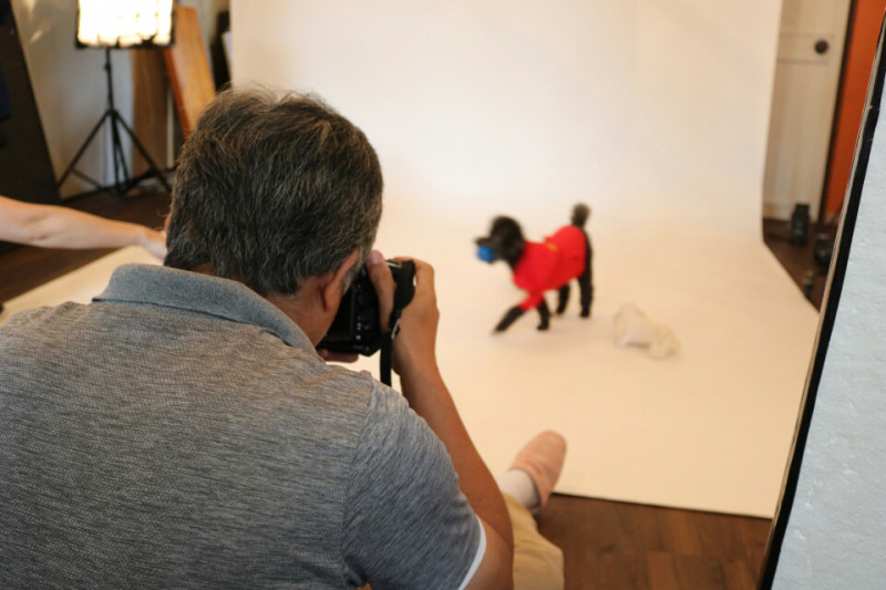 山中写真館　撮影風景