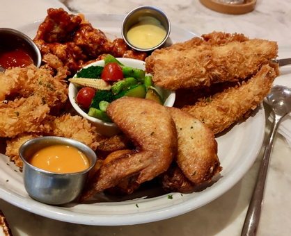 Fried chicken fast food platter, fried chicken, fried stuff, platter, JPG