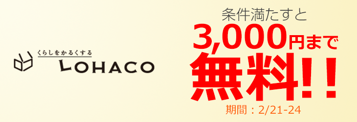 【ジャパンネット銀行 ネットキャッシング】に取り組んでLOHACOのポイントアップ!