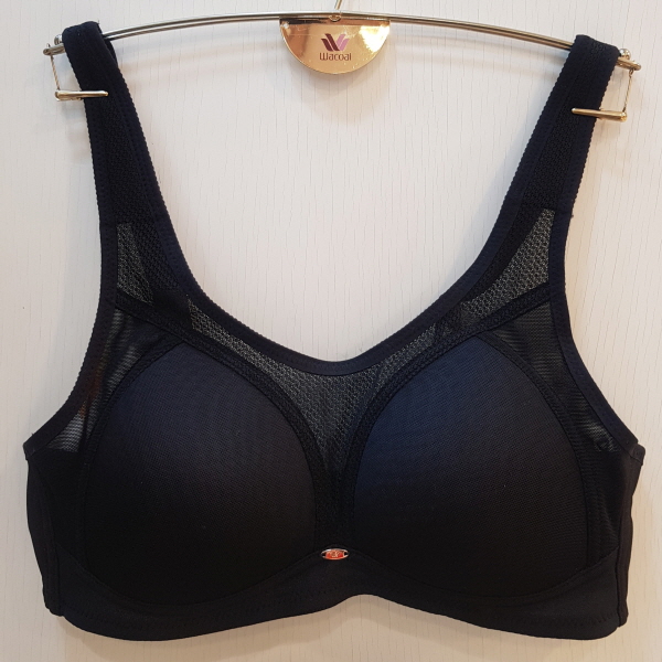 ファストファッション通販サイト ワコールワコールノーワイヤモールドスポーツブラ Wbrs008c Bk オンラインストア割 Skgk Kz