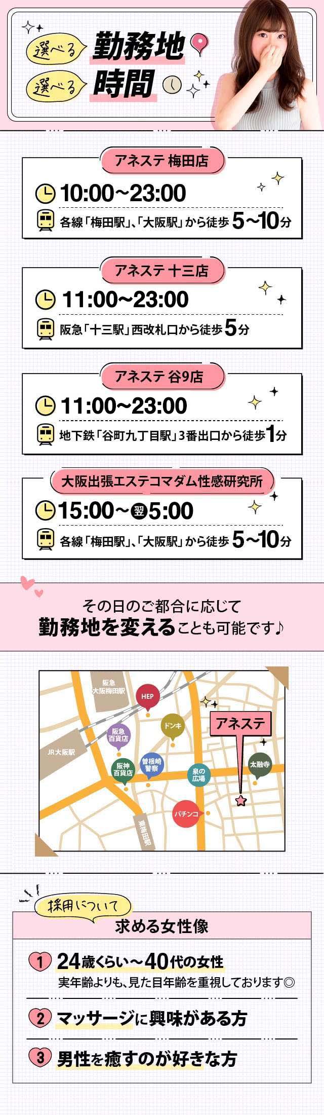 選べる勤務地時間