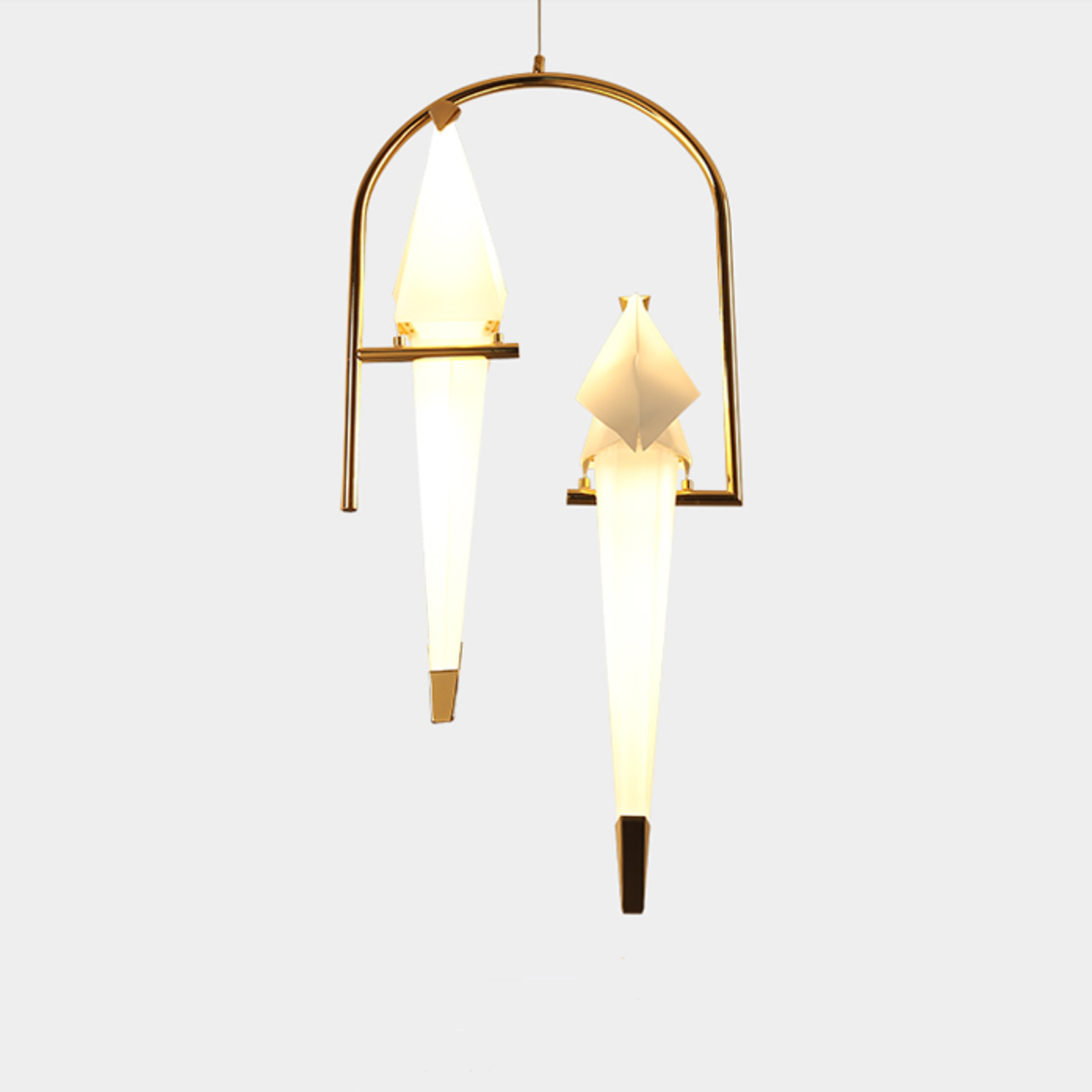 Double 3D Origami Bird Chandelier – OS03