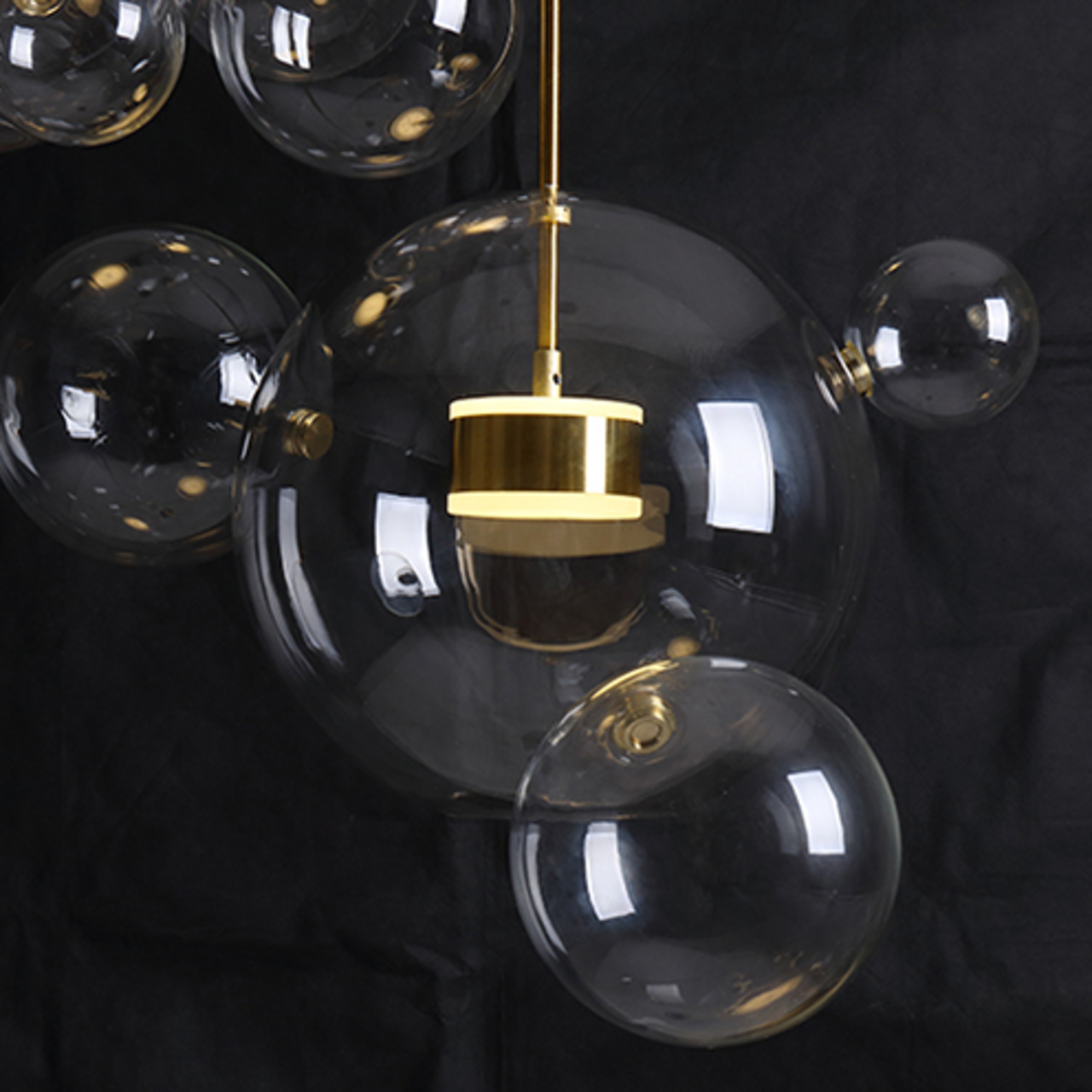 Post Modern Glass Ball Chandelier - OS12