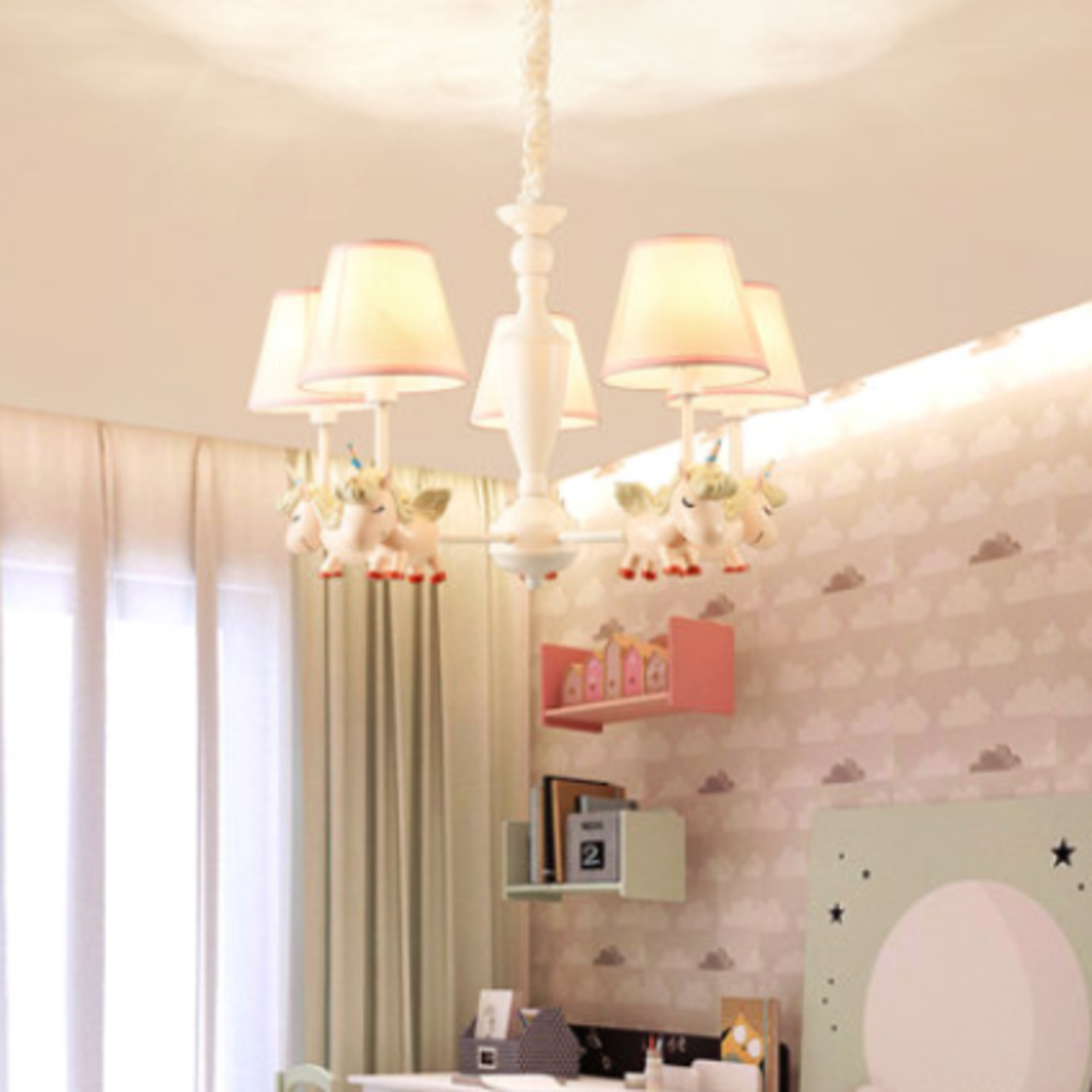 Unicorn Drum Shade Chandelier - DA09/DA10