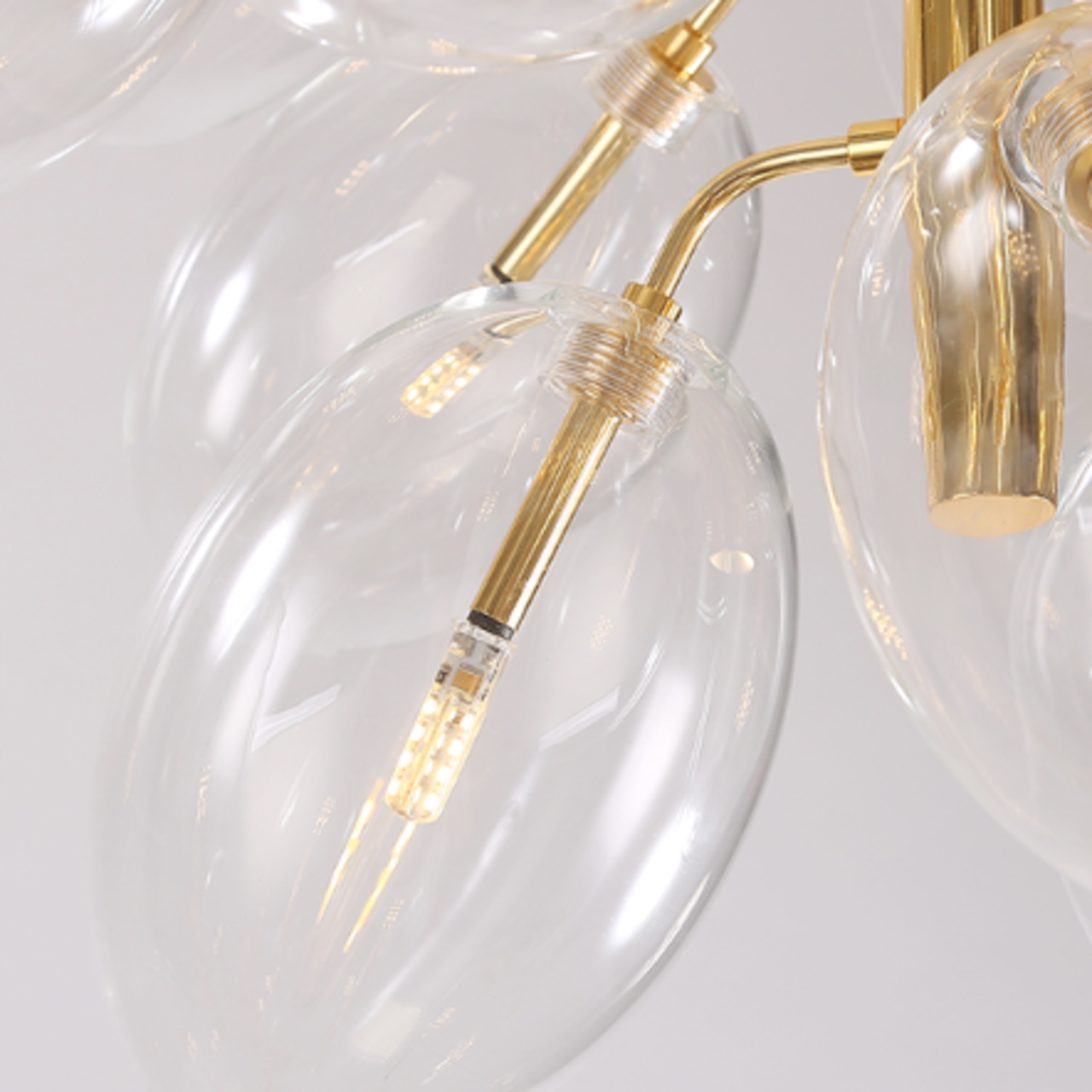 Nordic Clear Bubble Glass Shade Chandelier - SB01