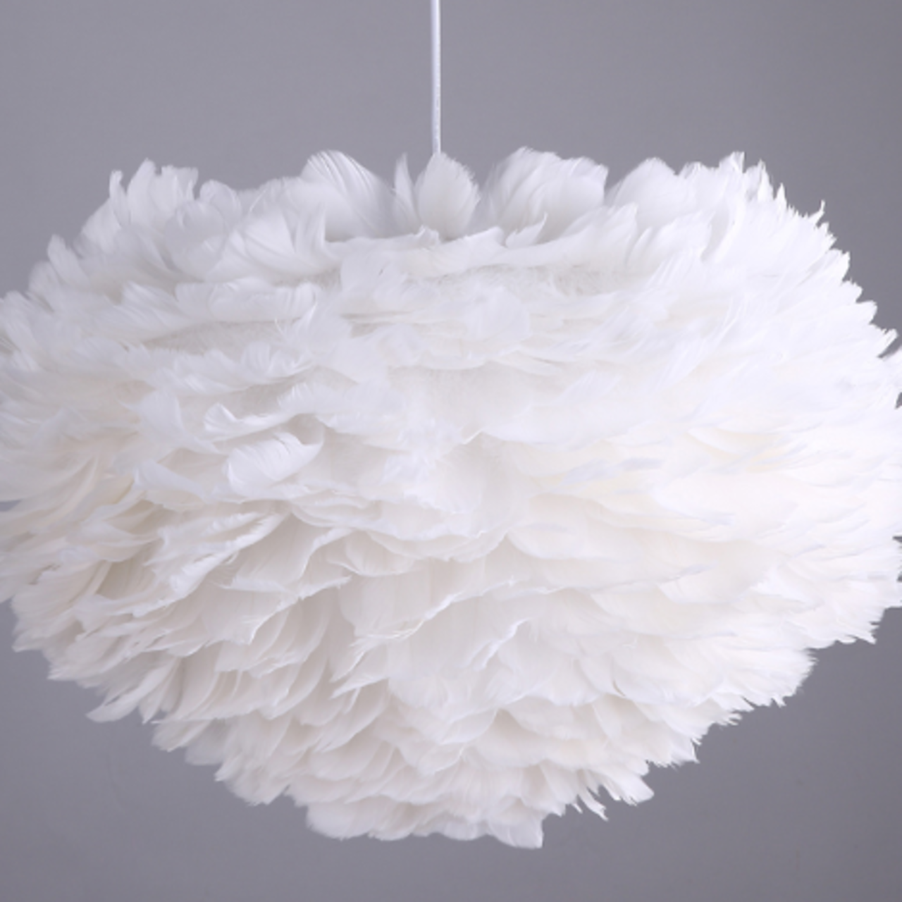 Modern PVC Feather Chandelier - OS14
