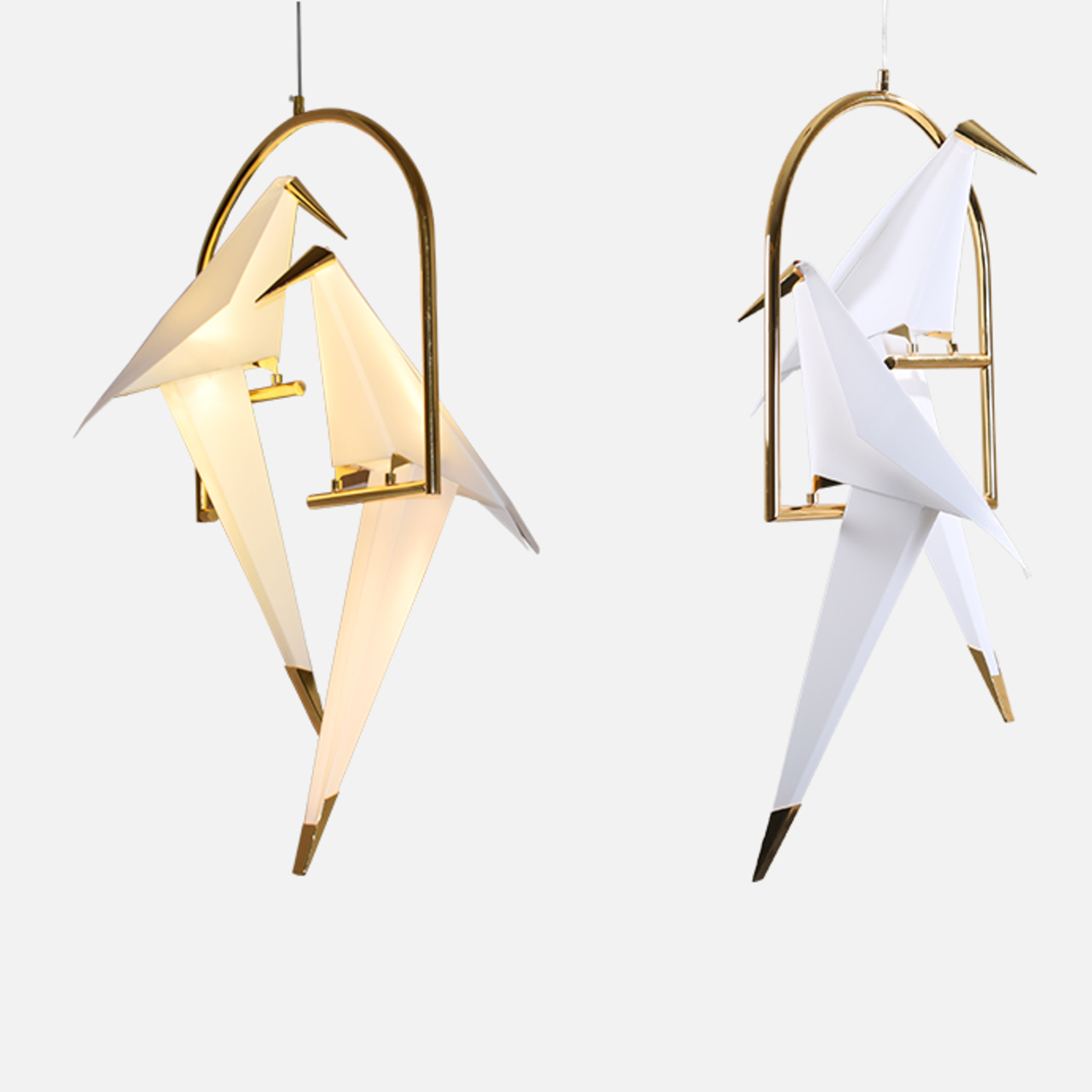 Double 3D Origami Bird Chandelier – OS03