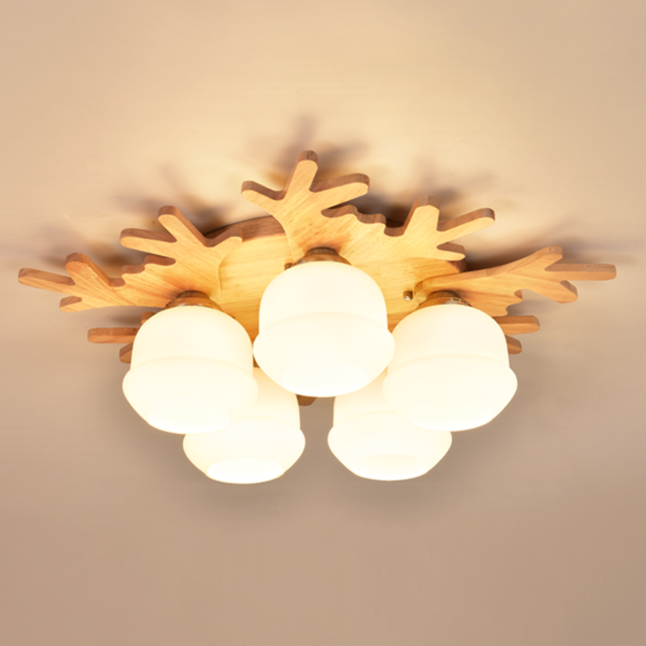 Nordic Wooden Ceiling Light - JX08