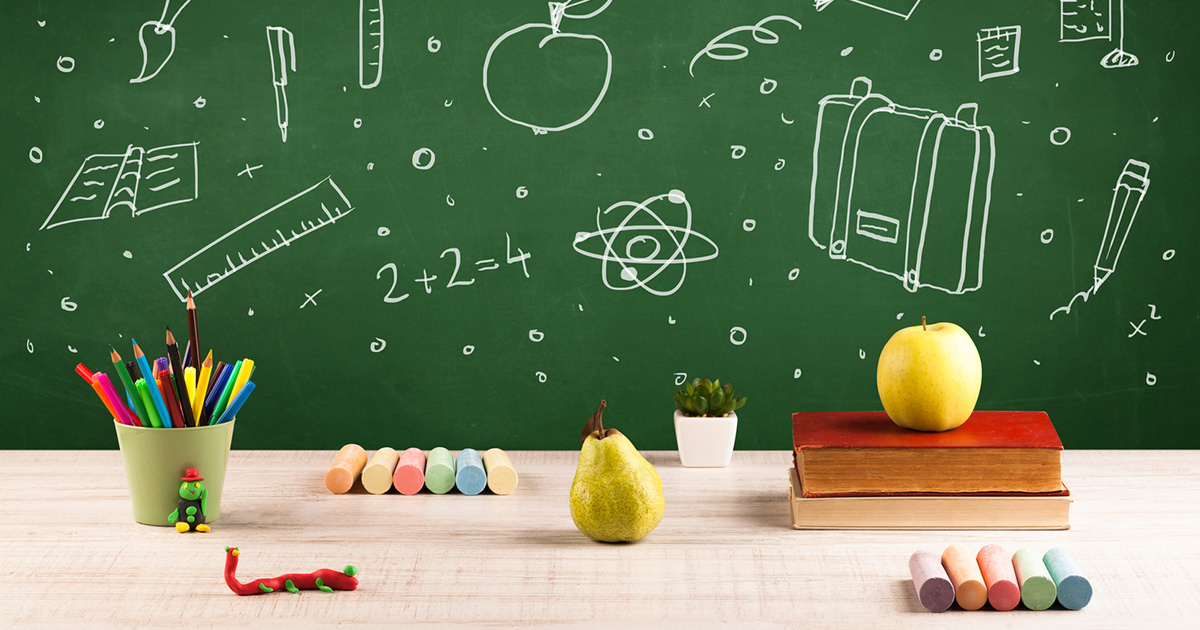 Рисунки на школьной доске для фотосессии