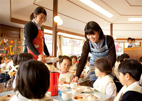 女子部の実習風景