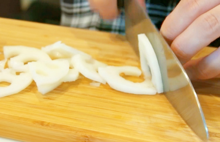 すりおろしれんこんのおじや作り方1