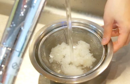 すりおろしれんこんのおじや作り方2