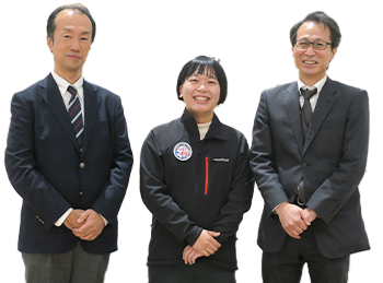 西脇先生、武善先生、長原先生