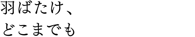 羽ばたけ、どこまでも