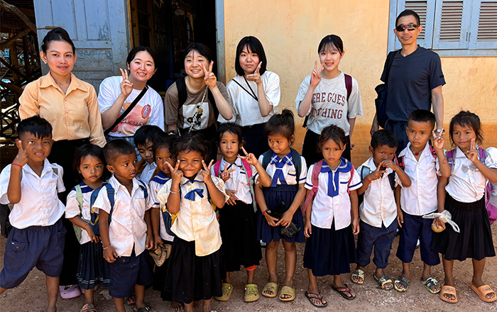 カンボジア研修の様子