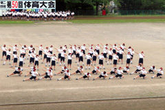 共立女子第二中学校高等学校 体育祭の様子