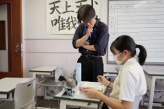 今年度からスタートした目的に合わせて学べる自習スペースです。常駐するメンターから、勉強のサポート、学び方のアドバイスなどを受けることが可能です。