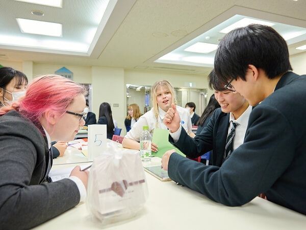 学校内での国際交流