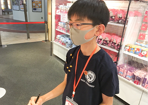 ユウさんの活動のようす