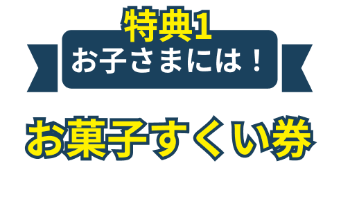 お菓子すくい券