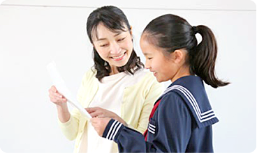 会話する親子 会話する親子
