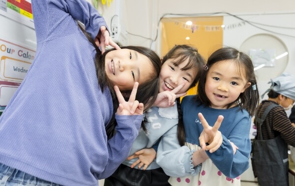 学校が楽しい！と話す子どもたち