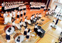 6年生 音楽会での合奏