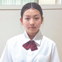 杉本 由貴さん 中学1年生