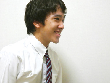 質問に答える戸羽くん 質問に答える戸羽くん