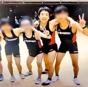 陸上部の仲間と記念撮影 陸上部の仲間と記念撮影