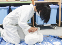石膏像の制作