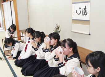 茶道のようす