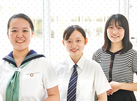 学校の魅力を語ってくださった皆さん 学校の魅力を語ってくださった皆さん