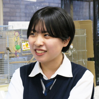 前副部長　佐藤あかりさん（高校3年生）