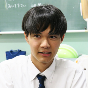 現部長　長門誠人さん（高校2年生）