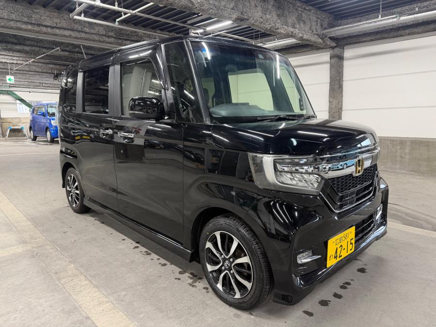 ホンダN-BOXカスタムGLホンダセンシング【4215】9インチナビ・ETC・バックカメラ・ドラレコ前後