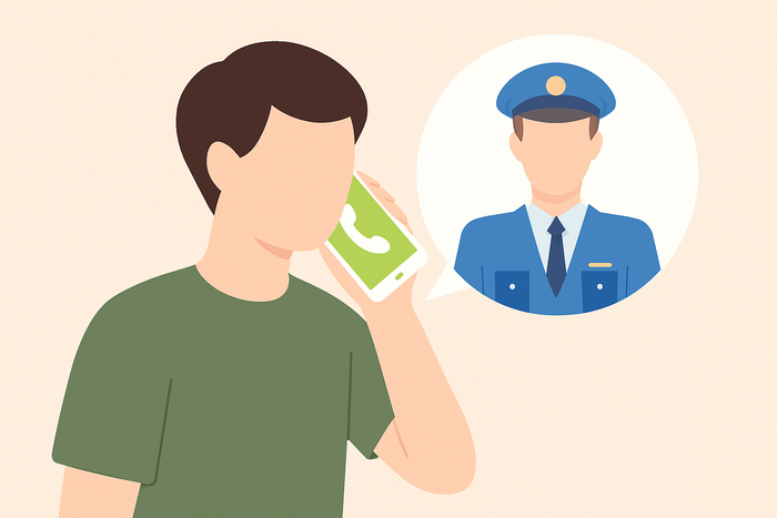 ②警察へ連絡する（110番通報）