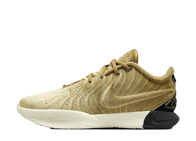 The Shop × Nike LeBron 21 "Metallic Gold/Coconut Milk" Metallic Gold/Coconut Milk/Aquamarine/Black