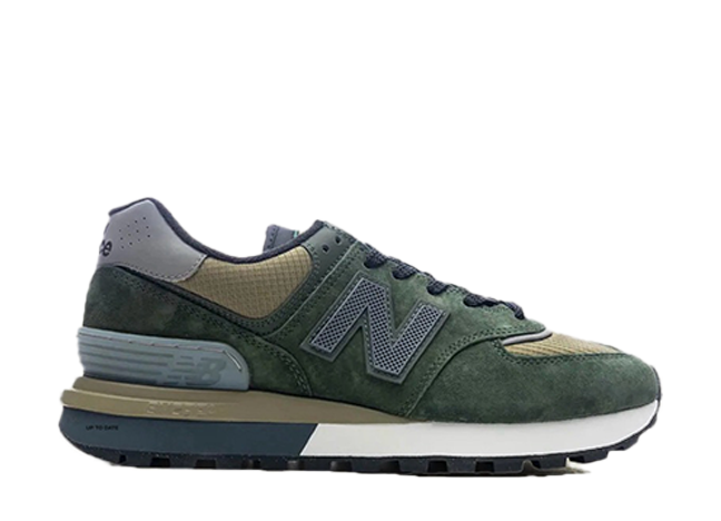 Stone Island × New Balance 574 Legacy "Dark Green" Dark Green/Black