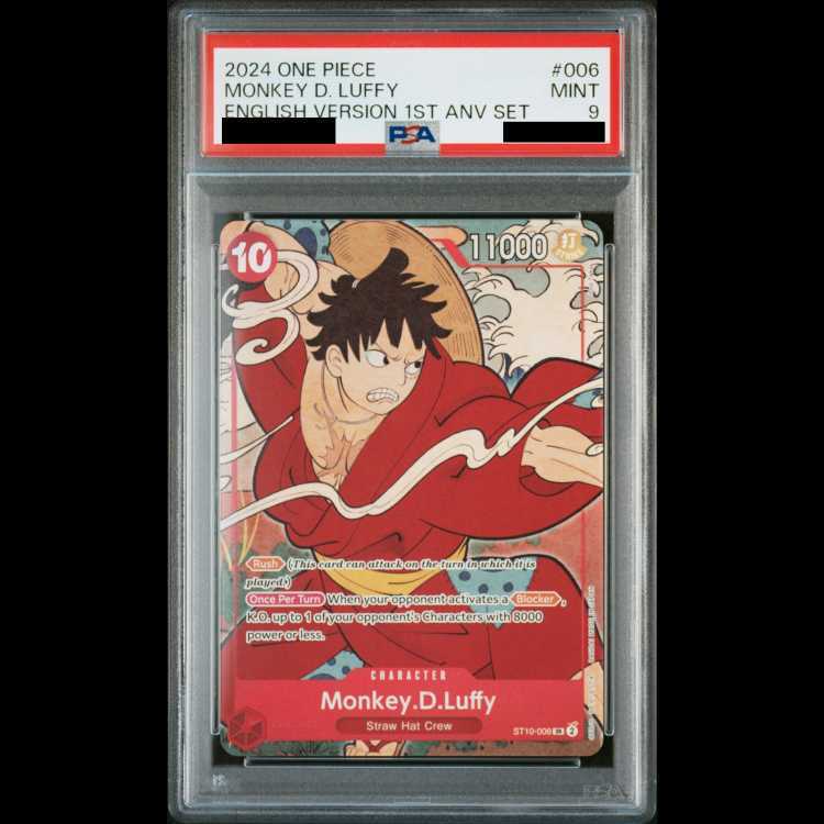 【PSA9】モンキー・D・ルフィ 1st anniversary set 英語版