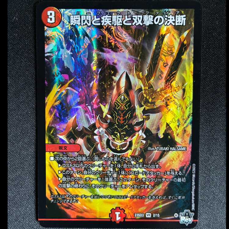 瞬閃と疾駆と双撃の決断