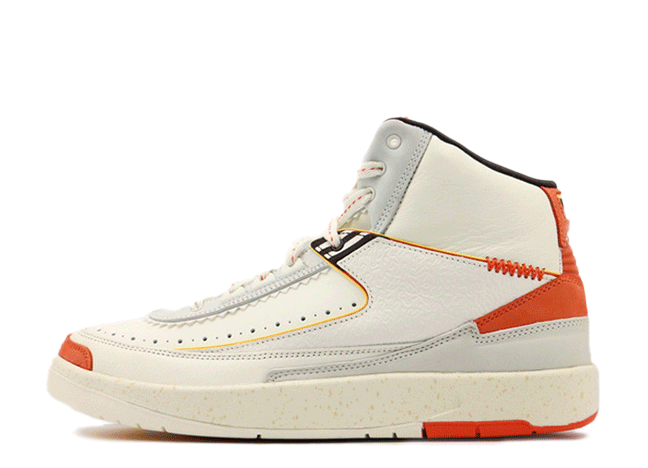 Maison Chateau Rouge × Nike Air Jordan 2 Retro Sp Sail/Citron Pulse-Orange