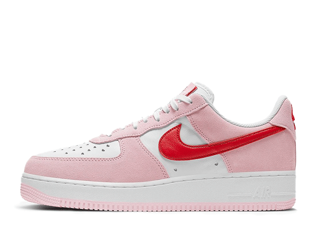 ナイキ エアフォース 1 '07 Qs "バレンタイン デイ" チューリップ ピンク/ユニバーシティ レッドホワイト